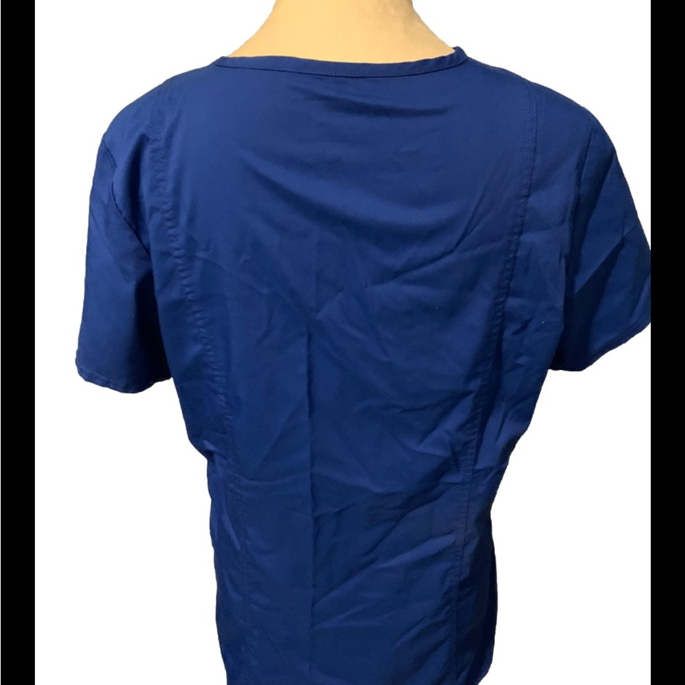 Cherokee Revolution Scrub Top Royal Blue Size Medium - Picture 3 of 4